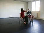 Répétition de marionnette dans la salle de danse du Shakirail Répétition de marionnette dans la salle de danse du Shakirail